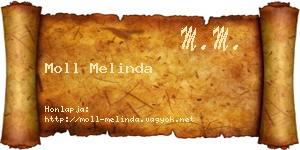 Moll Melinda névjegykártya