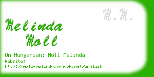 melinda moll business card